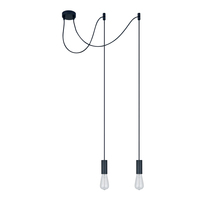 Lustre industriel vintage style rétro E27 en fer à multiples bras, grande lampe suspendue type araignée pour loft