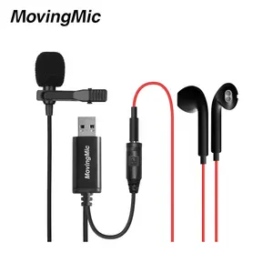 Movingmic Ul1 Pc Vokal Tieclip Usb Mikrofon dengan Kawat