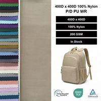 Tissu Oxford 100% Nylon Tissé Uni 400D 200GSM Enduit PU Anti-Déchirure Imperméable Coupe-Vent pour Sacs de Voyage Extérieurs En Stock
