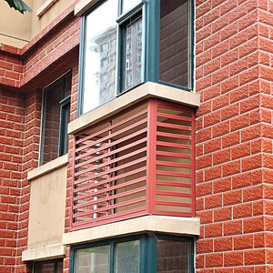 モダンなデザインのパウダーコーティングされた固定タイプの外装シャッターホテル外部商业ビルホテル用ルーヴル - Product Image 2