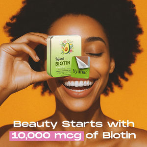 Tiras orales de biotina, folato y vitamina E de marca privada de alta calidad para la salud de la piel y el cabello, suplemento dietético de belleza. - Product Image 5