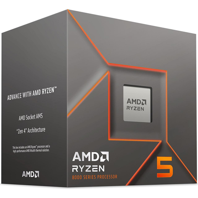 AMD R5 8400F (4.2 GHz) R5 8000 Series 6-Core/12-Threads Socket AM5, 65W Processor Brand New Computer CPU Box/tray -100-100001591