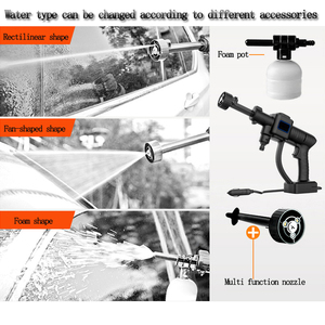 ปืนฉีดน้ำแรงดันสูงอเนกประสงค์สำหรับล้างรถ ใช้พลังงานไฟฟ้า ประสิทธิภาพสูง ผลิตจากวัสดุ PP สำหรับทำความสะอาดรถยนต์ - Product Image 4