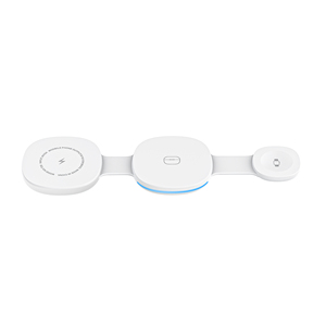 Chargeur sans fil pour téléphone portable, station de charge portable 3 en 1 pour iPhone, écouteurs, Air Pod - Product Image 1