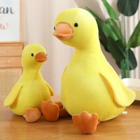 Jouets en peluche en gros, petits canards jaunes, rembourrés en coton PP, super doux, pour la décoration de la maison, cadeaux d'anniversaire pour enfants