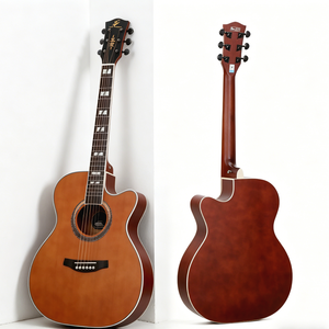 <span class=keywords><strong>Guitare</strong></span> acoustique 6 cordes de 40 pouces avec touche en palissandre, qualité OEM haut de gamme, service OEM/ODM professionnel, vente chaude - Product Image 1