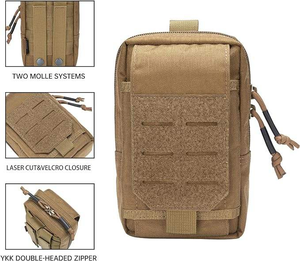 Bolsa Táctica para Teléfono con Láser, Bolsa de Cintura de Nailon Impermeable 1000D600D para Deportes al Aire Libre, Cierre de Cremallera con Elementos Elegantes - Product Image 3