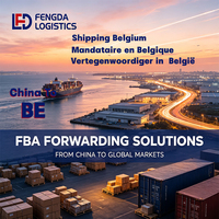 Transitaire FBA, entreprise de transport de marchandises, service de livraison directe à l'aéroport international de Bruges, Ostende, Belgique, arrivée ponctuelle