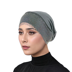 Nouveau <span class=keywords><strong>hijab</strong></span> musulman turban foulard pour femmes, couture, cordon de serrage, bonnet diamant, foulard de tête, couvre-chef, <span class=keywords><strong>hijab</strong></span> extensible - Product Image 5