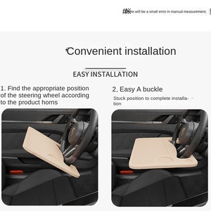 2-in-1 <b>Car</b> Steering Wheel Tray Laptop Desk Dining <b>Table</b> Multifunctional Portable Food Tray for Eating and Writing - Product Image 3
