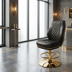 Silla de Casino de Cuero PU de Grado Comercial, Popular en <span class=keywords><strong>Las</strong></span> Vegas, Venta Caliente de Fábrica, Silla para Máquinas de Juego - Product Image 3