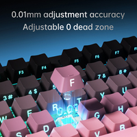 Ajazz AK980MAX DIY Wired Mechanical Keyboard 100 Keys Magnetic Switch RGB Backlit for PC Laptop Gaming