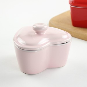Tazones de cerámica personalizados en forma de corazón con tapas, tazones para ensalada, tazones de cerámica para uso doméstico, tazones para postres, moldes para hornear; personalizados - Product Image 3