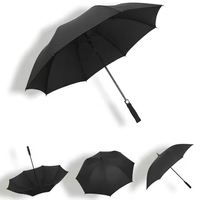 Articles promotionnels pour entreprises : Parapluie de golf automatique coupe-vent grand format, personnalisé avec logo sérigraphié, design créatif, haute qualité