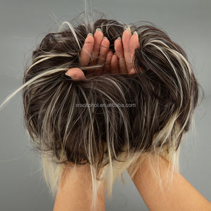 Extension de cheveux bouclés, peigne à cheveux facilement extensible, Extension queue de cheval à Clip, chouchou, plateau à <span class=keywords><strong>Chignon</strong></span>, queue de cheval, postiche - Product Image 1