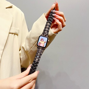 Ultra 49mm 41mm 45mm Correa 2025 Nuevas correas de reloj de acero inoxidable con diamantes de imitación para <span class=keywords><strong>Apple</strong></span> <span class=keywords><strong>Watch</strong></span> Series 8 7 6 - Product Image 3