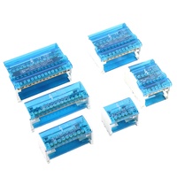 Conector de alimentación de bloque de terminales de instalación de riel DIN tipo tornillo de separación unipolar Ukk de salida múltiple 80A 125A 160A 250A 400A 500A