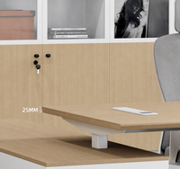 Bureau en L à double moteur, électrique, réglable en hauteur, pour cadres