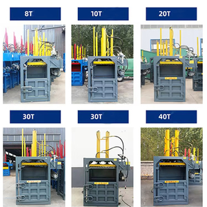 Thủy lực mùn cưa hộp chất thải gia đình tái chế rác Baler Máy ép quần áo nén carton Máy ép - Product Image 5