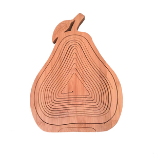 Forma di fragola vuota Home Deco cesto di fiori di bambù vassoio di noci snack bordo sottobicchiere di bambù cesto di conservazione di frutta sul tavolo da tè - Product Image 6