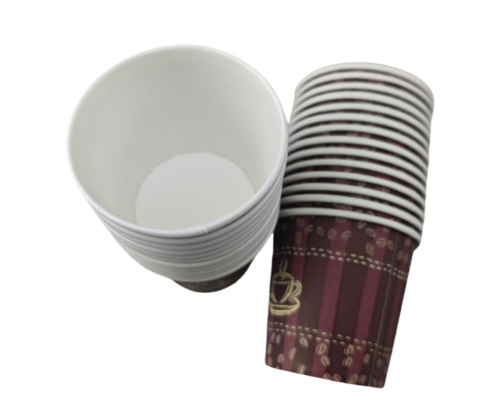 Anhui Best Food Packing Paper Cup Manufacturer 7-9oz Custom Print Disposable Coffee Paper Cup With Handle for Hot Drink Coffee