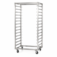 Support de bacs à pain mobile professionnel en acier inoxydable 304 201 de qualité commerciale pour la restauration et les cuisines