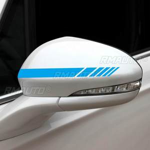 5Pcs Car Side Body Racing Strip Sticker Mirror Cover <b>Vinyl</b> <b>Decal</b> Stickers Anti-scratch Universal - Product Image 4