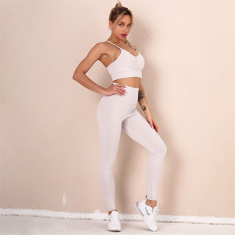 HOT 7 colors Fashion Modern Breathable Workout Clothing Popular Women Active Wear Yoga Set hygroscopic