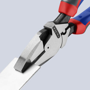 Alicates de liniero KNIPEX 09 12 240 SB, modelo americano, alicates combinados de alta resistencia con mangos ergonómicos, negros, 240 mm - Product Image 3