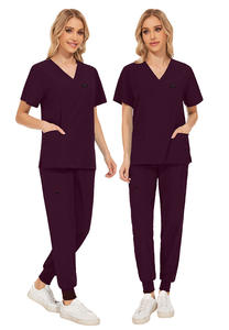 Venta caliente fruta verde enfermera jogging overoles de manga corta poliéster mate trabajo Mono para el cuidado médico de mascotas nuevo Color - Product Image 4