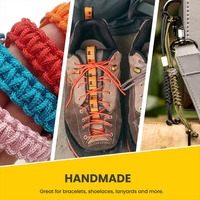 Cordon de parachute en nylon 100% de type III 550 de 4 mm pour le camping en plein air, la randonnée, la survie, la corde de fixation de tente, la laisse pour chien