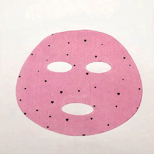 Hoge Kwaliteit Katoen Met Geprint Gezichtsmasker Vel Voor Droge Huidverzorging Koreaans Schoonheidsconcept Met Hartpatroon Print - Product Image 1