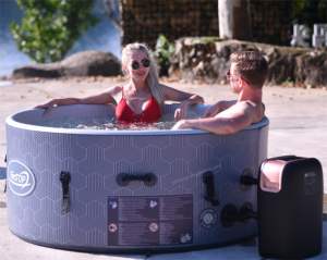 Nouveau design Dropstitch <span class=keywords><strong>Led</strong></span> Lights Round <span class=keywords><strong>Spa</strong></span> Pool Outdoor Indoor <span class=keywords><strong>Gonflable</strong></span> Hot Tubs <span class=keywords><strong>Spa</strong></span> Tub pour 4-6 personnes - Product Image 4