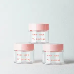 Luxury 4 8 Oz Body Butter Jar Face Cream Lip Scrub Cosmetic Package Packaging Container 8oz Pp Plastic pink jar with lid
