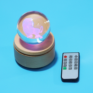 Đèn Quả Cầu Pha Lê Quả Cầu Giáng Sinh <span class=keywords><strong>Bluetooth</strong></span> Với Đế Nhạc Bằng Gỗ - Product Image 4