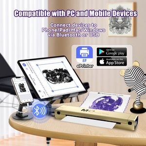 <span class=keywords><strong>Impresora</strong></span> de Plantillas de Tatuajes Portátil A4 Inalámbrica por Bluetooth MO Copiadora Térmica para Plantillas de Tatuajes Temporales - Product Image 6