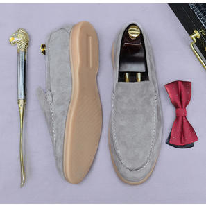 รองเท้าหนังแท้ผู้ชายสไตล์อิตาลีคุณภาพหรูหราสำหรับใส่ทำงานแบบเป็นทางการ  แบบผูกเชือก  งานแฮนด์เมด  รุ่น Evergreen - Product Image 4