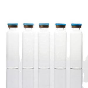 7ml Clear Borate Glass Medical Vial for Infusion with <b>Rubber</b> Stoppers Flip Tear-off <b>Caps</b> Screen Printed Surface - Product Image 3