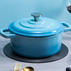 Casserole en fonte émaillée <span class=keywords><strong>DEBIEN</strong></span>, prix de gros, minimaliste, écologique, avec deux poignées, toutes tailles - Product Image 6