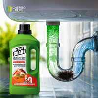 Déboucheur de canalisations liquide bio Chembo Bevil, nettoyant pour toilettes, puissance forte, efficace, écologique, pour la maison et la salle de bain