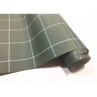 Papier peint géométrique en vinyle PVC auto-adhésif imperméable à rayures et carreaux modernes, à peler et coller, pour la décoration du salon, du bureau à domicile