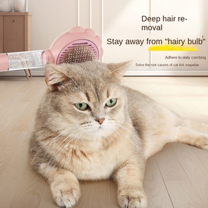 Peine de masaje para mascotas con aguja de pelo antiflotante ecológico transfronterizo, nuevo producto para limpieza y baño de gatos y perros - Product Image 3