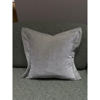 Coussin décoratif luxueux en jacquard Sheneyron 45x45 cm, motif géométrique abstrait moderne brodé, adapté aux lits et aux hôtels