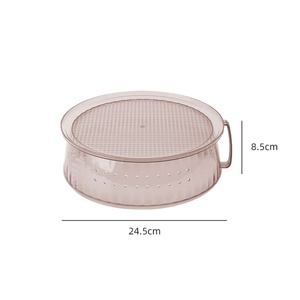Cubierta de Alimentos Apilable Multicapa Reutilizable, Tapa de Plástico Transparente para Conservación de Calor, Protector Antimoscas para Cocina - Product Image 3