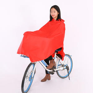Poncho impermeable para bicicleta, impermeable para una sola persona, para viajes en bicicleta, tamaño universal para adultos, color rojo - Product Image 4