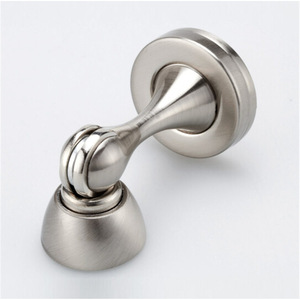Loquet de porte magnétique en alliage de zinc, fixation murale, design moderne, butée de porte durable - Product Image 1