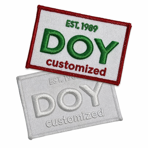 Badge <span class=keywords><strong>Ricamati</strong></span> Personalizzati con Nome del Marchio, Logo 3D in Rilievo, Toppe Ricamate Termoadesive per Abbigliamento - Product Image 3