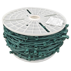 Chất Lượng Hàng Đầu Ngoài Trời C7 Ánh Sáng Giáng Sinh 1000 'C7 Thương Mại Ánh Sáng Spool 12 ''SPT-2 Màu Xanh Lá Cây Dây - Product Image 1