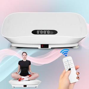 เครื่องออกกำลังกายแบบแผ่นสั่นสะเทือน รุ่น D0100X32M0P รับน้ำหนักได้ 200 กก. กำลังไฟ 200-500 วัตต์ ควบคุมด้วยรีโมทบลูทูธ สำหรับใช้ในบ้าน สีเทา วัสดุ ABS - Product Image 2