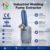 Extractor de Humos de Soldadura Manual de Alta Eficiencia con Agitador de Filtro Manual para Pequeños Talleres de Soldadura, con Certificación CE e ISO